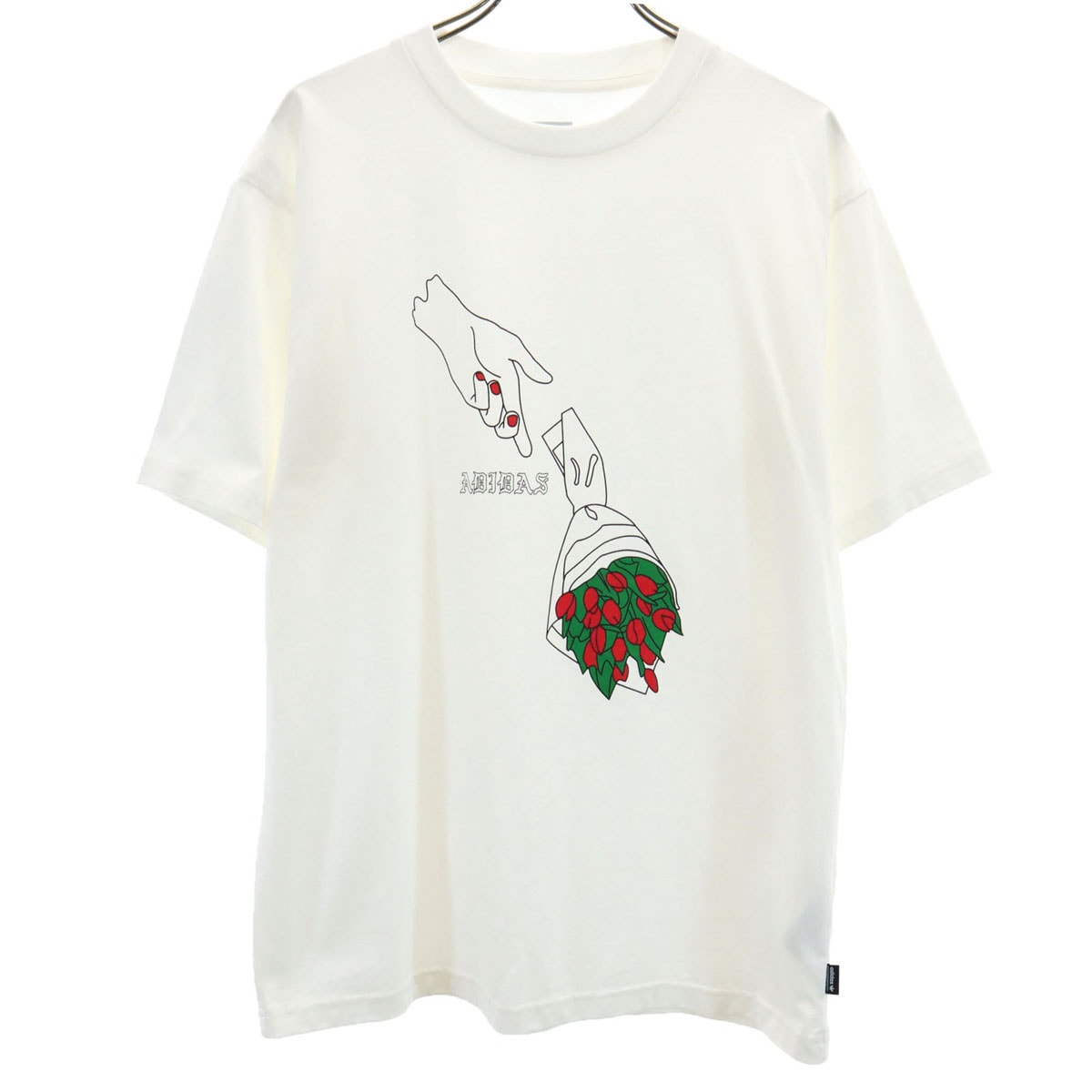 adidas Originals アディダスオリジナルス Josh Manoles Alias ジョッシュ マノレス アリアス コラボ 半袖 Tシャツ M ホワイト