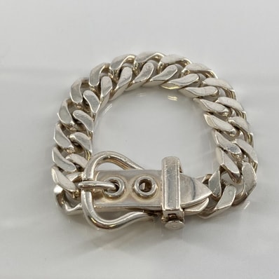 Hermes Boucle Sellier MM Bracelet "Silver"