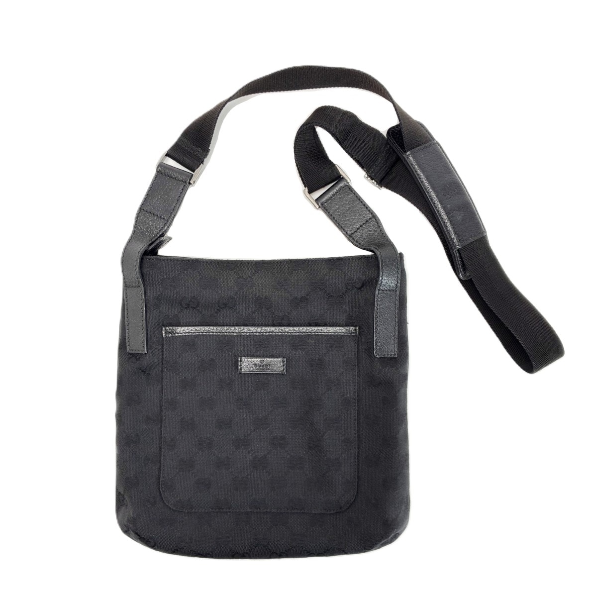 GUCCI グッチ GGキャンバス 斜め掛け ショルダーバッグ 122793 ネイビー 122793 ブラック レザー レディース 袋有