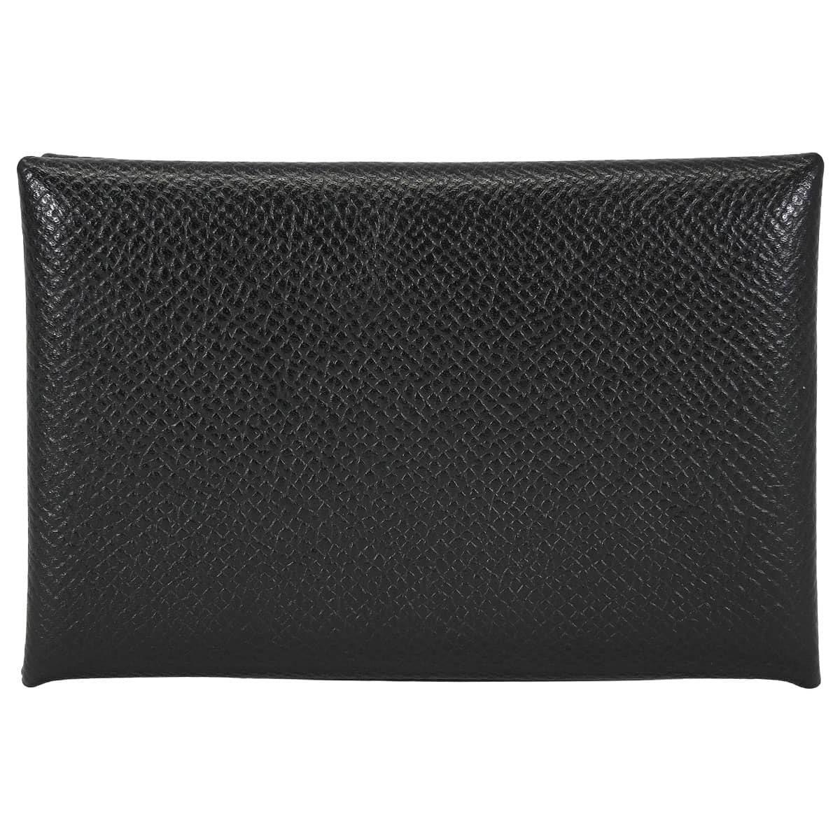 【渋谷並木橋店】HERMES エルメス カードケース カルヴィ 黒 (ブラック) エプソン シルバー金具 X刻印 新品同様【中古】
