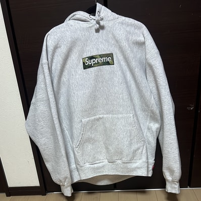 Supreme Box Logo Hooded Sweatshirt "Ash Grey" (23FW)