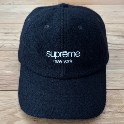 Supreme Harris Tweed Classic Logo 6-Panel "Black"
