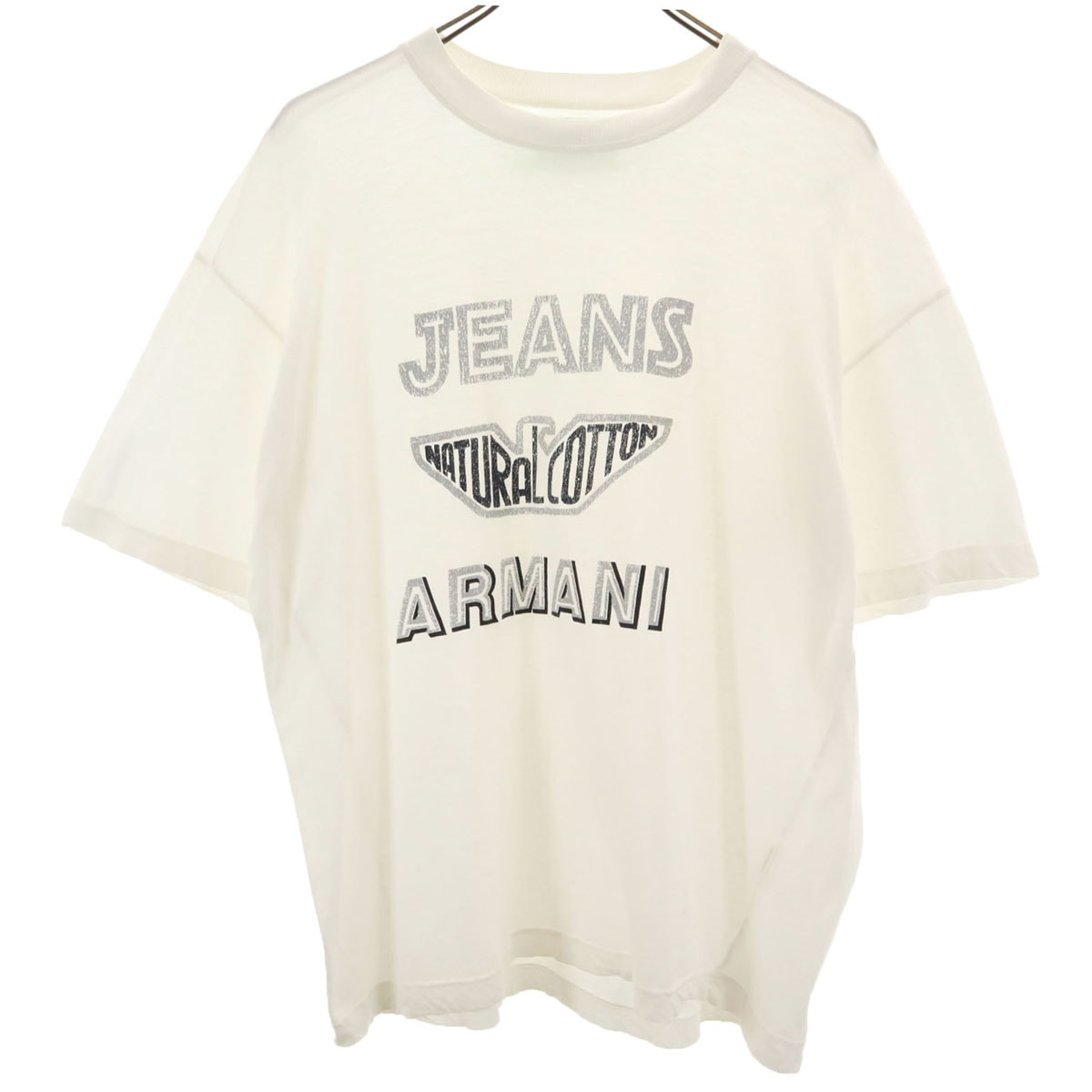 ARMANI JEANS アルマーニジーンズ 90s イタリア製 オールド 半袖 Tシャツ M ホワイト