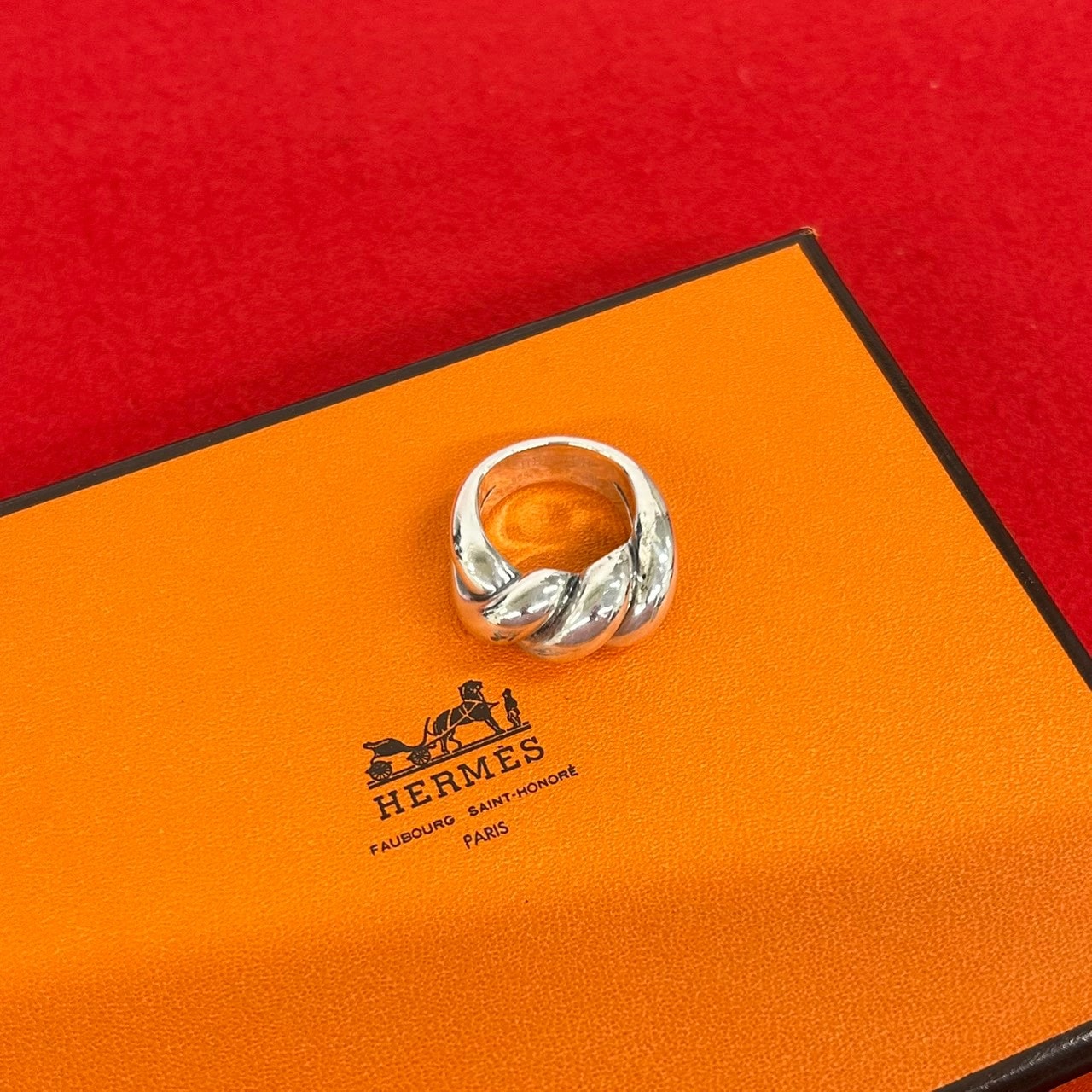 HERMES エルメス トルサード リング シルバー925 リング・指輪 7号 シルバー
 15864