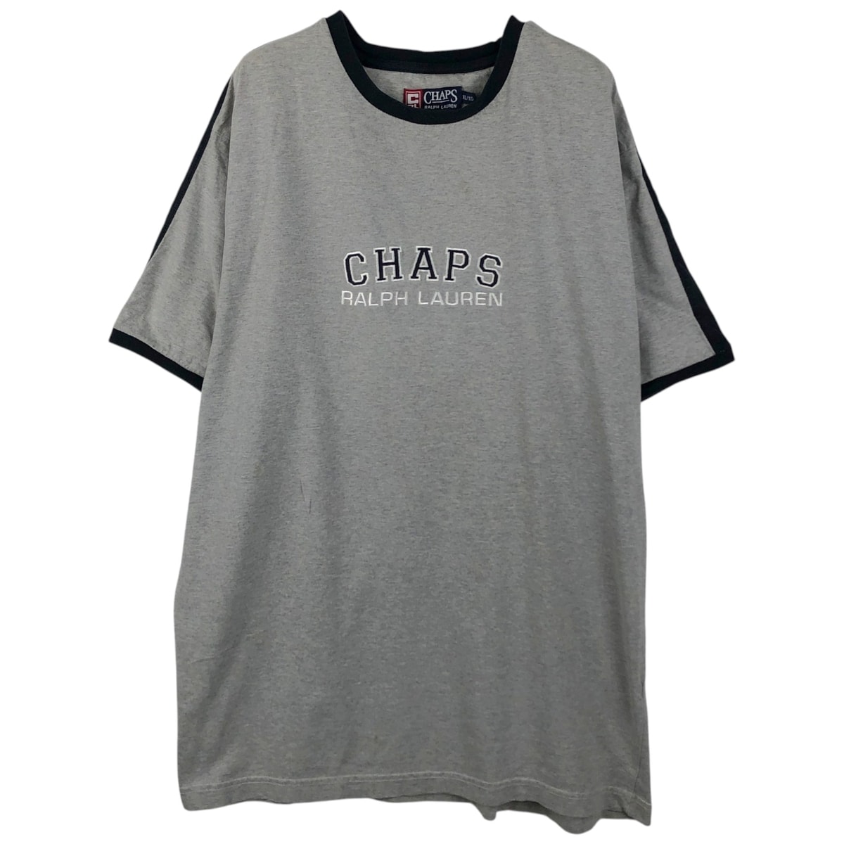 古着 ラルフローレン Ralph Lauren CHAPS チャップス ロゴ刺繍 リンガーTシャツ メンズXL相当/eaa655782