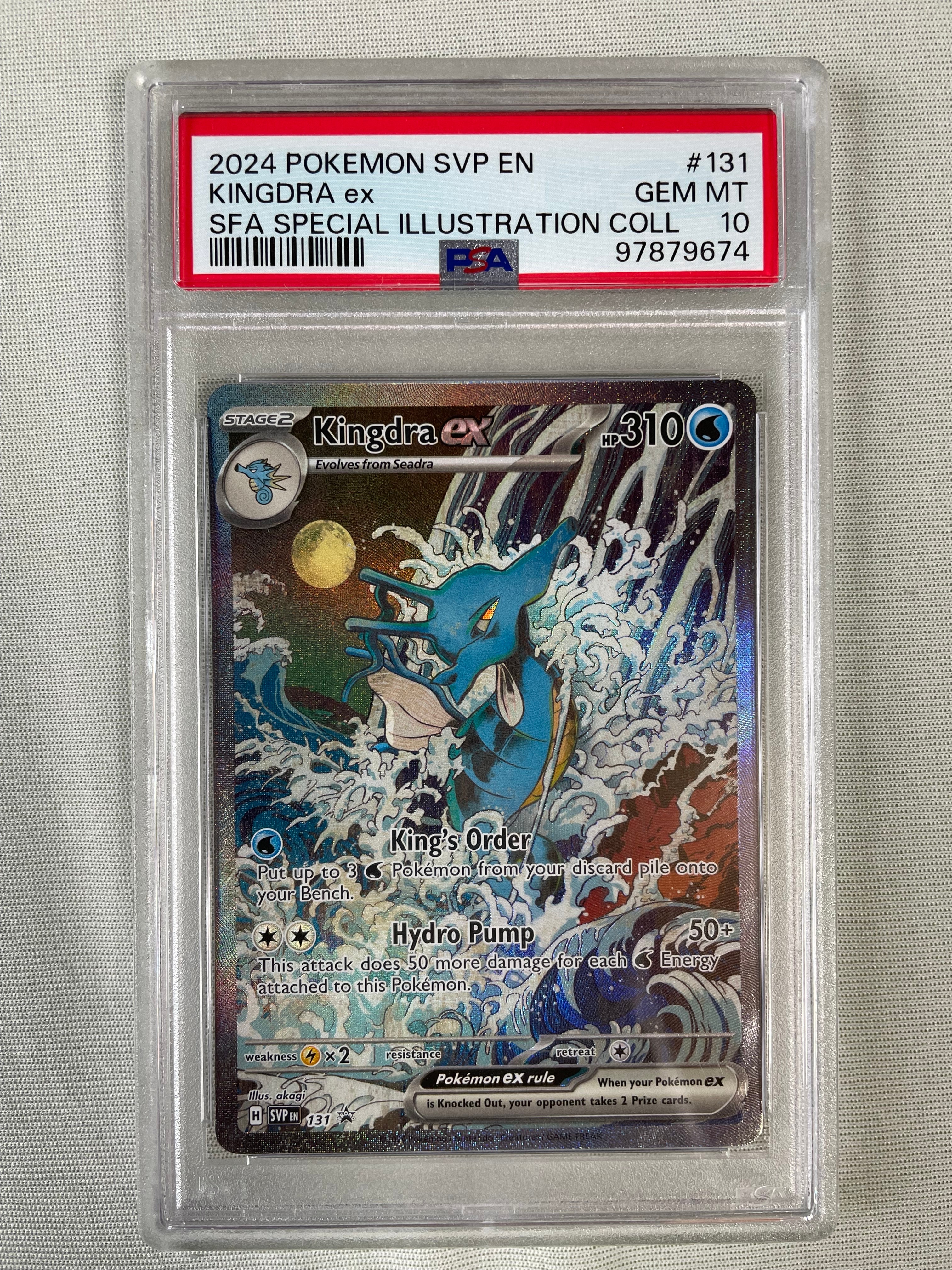 PSA8以下】キングドラex P [SVP EN 131]【英語版】(スカーレット