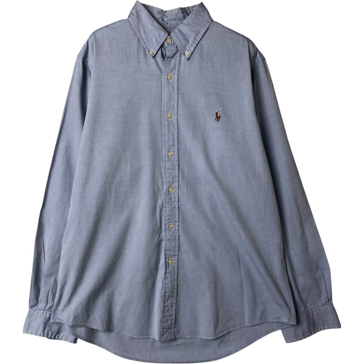 古着 ラルフローレン Ralph Lauren CUSTOM FIT 長袖 ボタンダウンシャツ メンズL相当/eaa582647