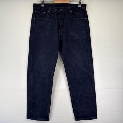 古着 リーバイス Levi's デニム パンツ 501 ストレート ボタンフライ ジーパン 刻印4093 36x32 ネイビー系 メンズ