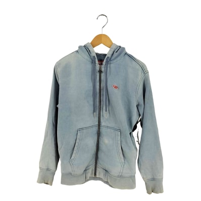 D-GIR-NE トラックデニムフーディー ジップアップパーカー【1139640229621】