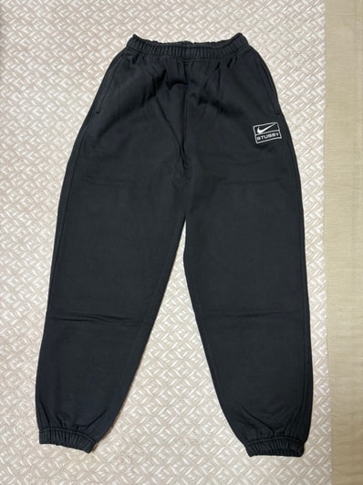 Stussy x Nike Stone Washed Fleece Pant "Black" (US Size) FN5235-010