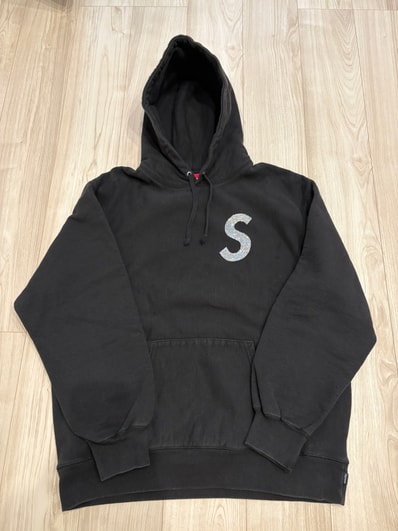 Supreme Swarovski® S Logo Hooded Sweatshirt "Black"