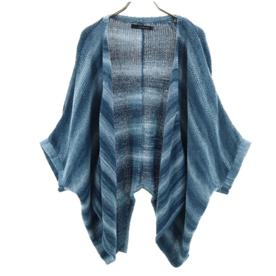 Calvin klein Jeans カルバンクラインジーンズ 半袖 ニットカーディガン M ブルー系