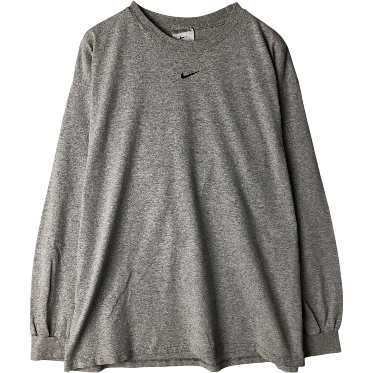 古着 00年代 ナイキ NIKE センターロゴ ロングTシャツ ロンT USA製 メンズL相当/eaa632834