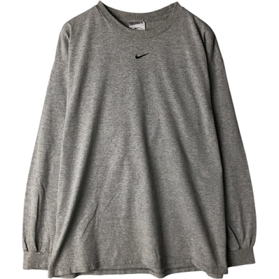古着 00年代 ナイキ NIKE センターロゴ ロングTシャツ ロンT USA製 メンズL相当/eaa632834
