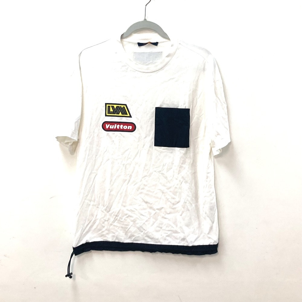 ルイヴィトン LOUIS VUITTON ハイブリッドコットンTシャツ 1ABJ28 アパレル トップス 半袖Tシャツ コットン ホワイト 美品