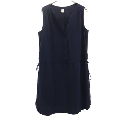 GAP ギャップ ノースリーブ Vネック ミニワンピース S ネイビー
