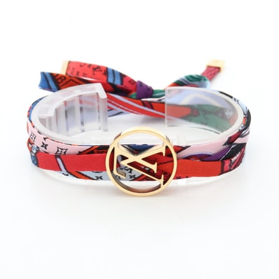 ルイ・ヴィトン LOUIS VUITTON ビーマインドフル サークル ブレスレット アクセサリー GP(ゴールドメッキ) レディース ゴールド系 / マルチカラー 【中古】