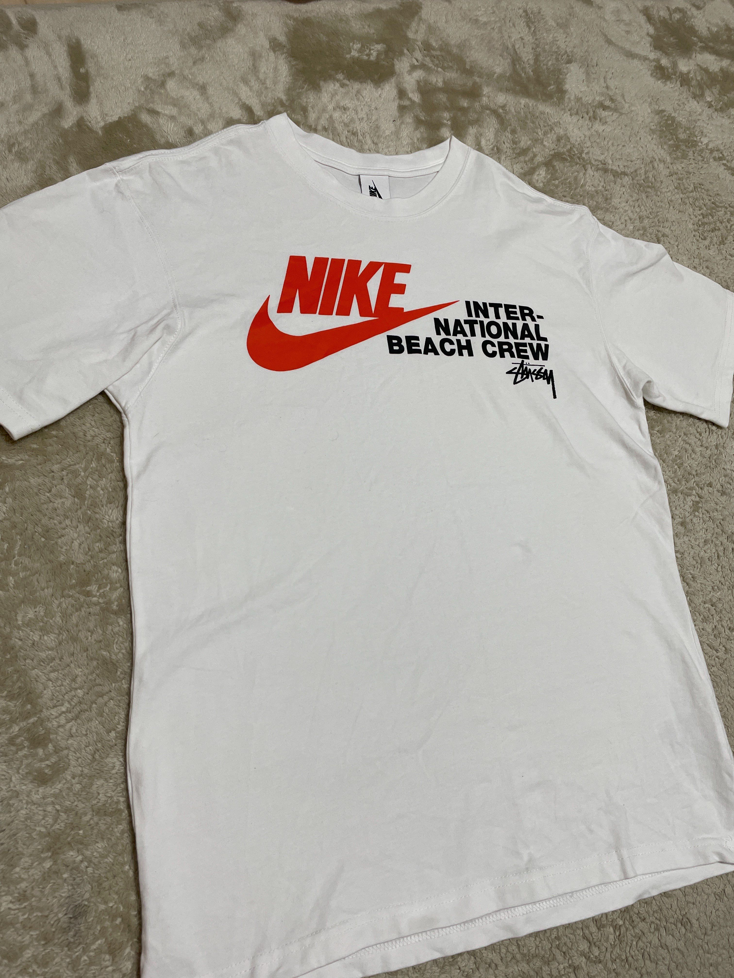Nike x Stussy International Beach Crew T-Shirt "White"