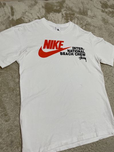 Nike x Stussy International Beach Crew T-Shirt "White"
