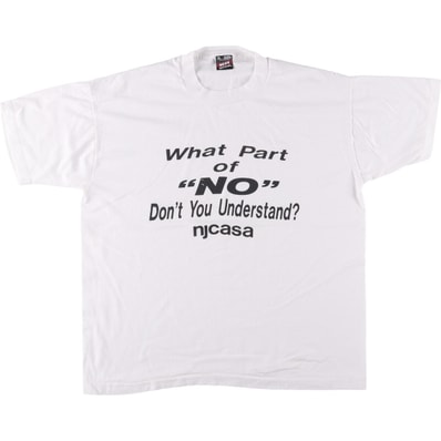 古着 90年代 フルーツオブザルーム FRUIT OF THE LOOM NJCASA プリントTシャツ USA製 メンズXL相当 半袖 ヴィンテージ/eaa560724