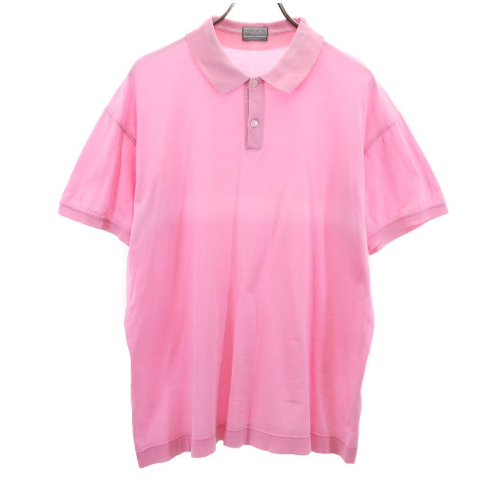 Christian Dior クリスチャンディオール 90s オールド 半袖 ポロシャツ ピンク グラデーション