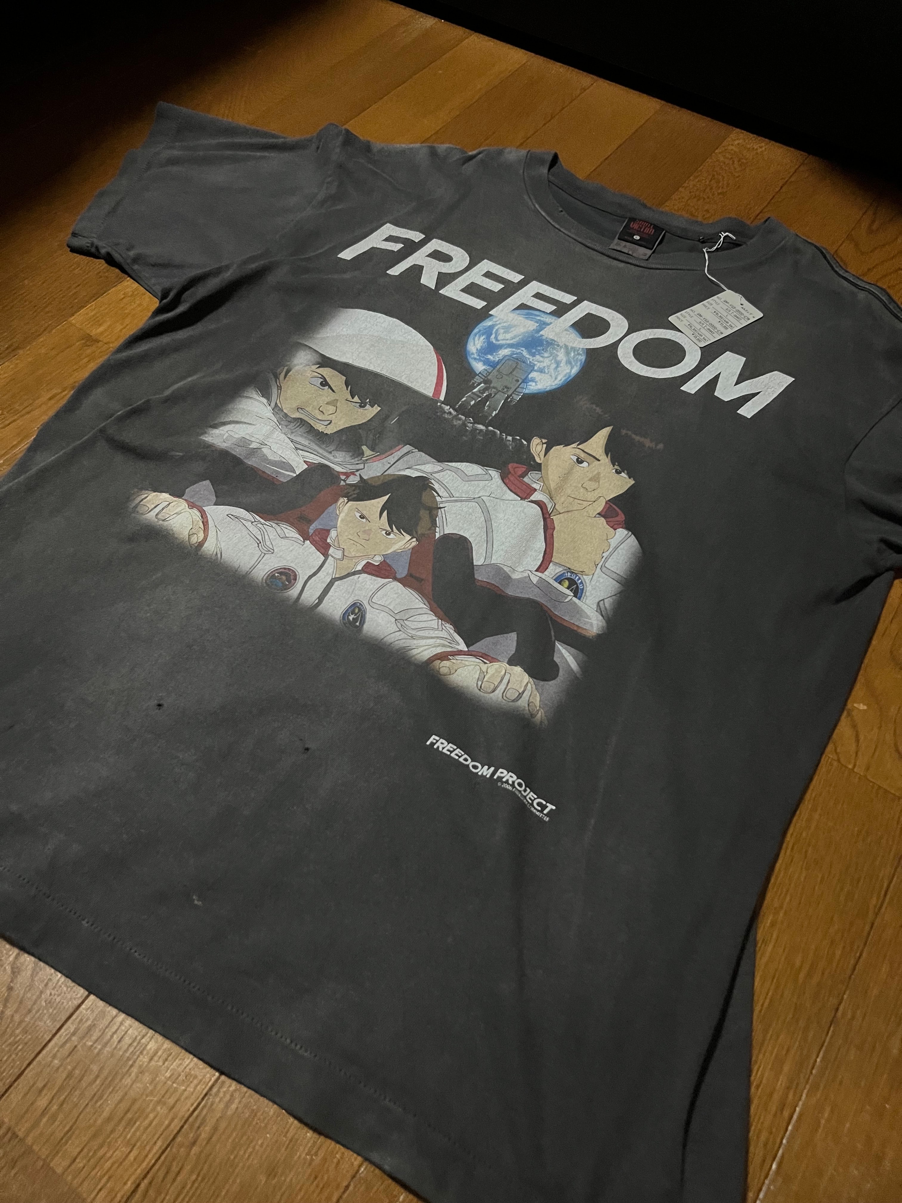 SAINT Mxxxxxx 24SS x FREEDOM Short Sleeve T-Shirt "Black"