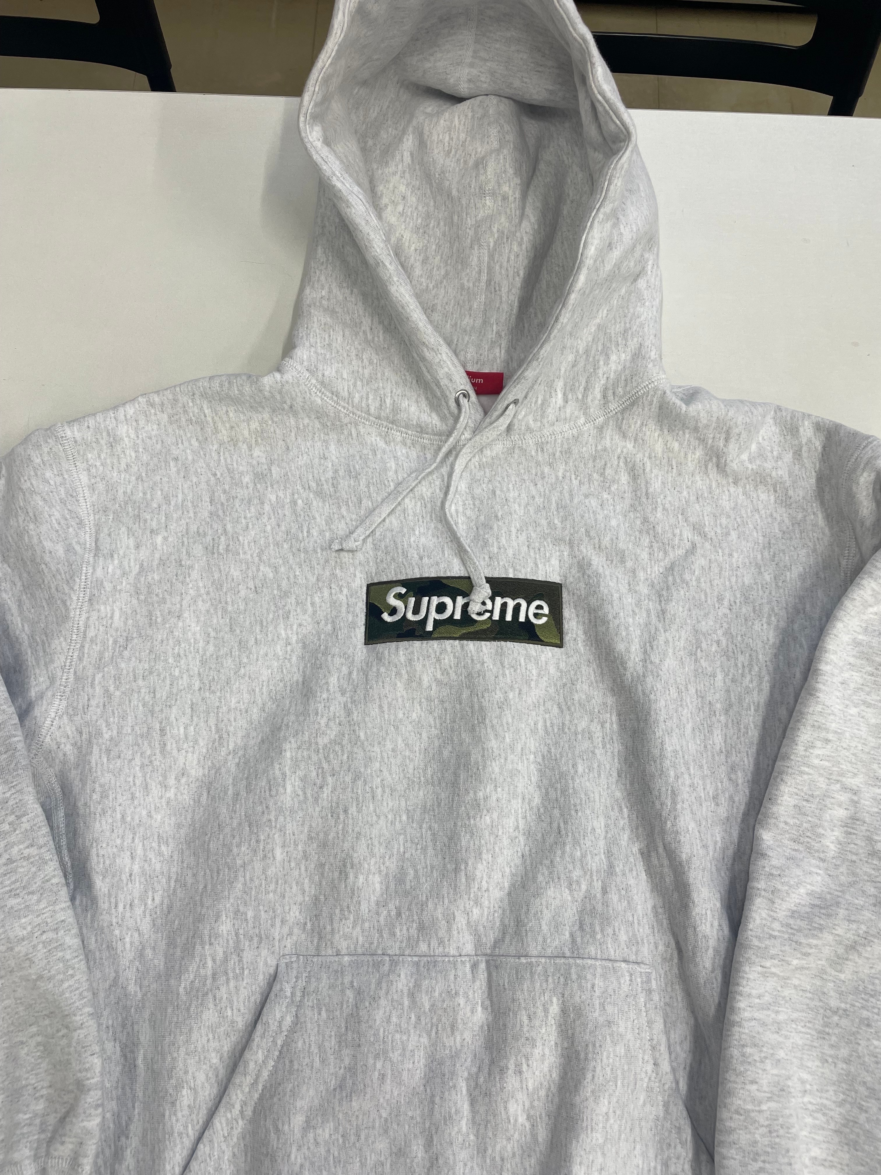 Supreme Box Logo Hooded Sweatshirt "Ash Grey" (23FW)