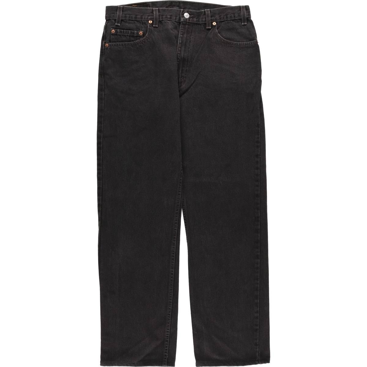 古着 90年代 リーバイス Levi's 505 REGULAR FIT STRAIGHT LEG ブラックデニム テーパードデニムパンツ USA製 メンズw34相当 ヴィンテージ/evb032971