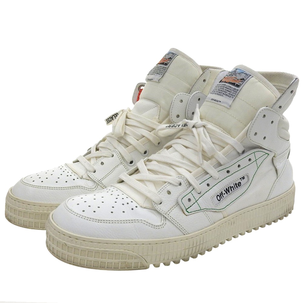 目立った傷や汚れなし】オフホワイト LOW 3.0 キャンバス×レザー