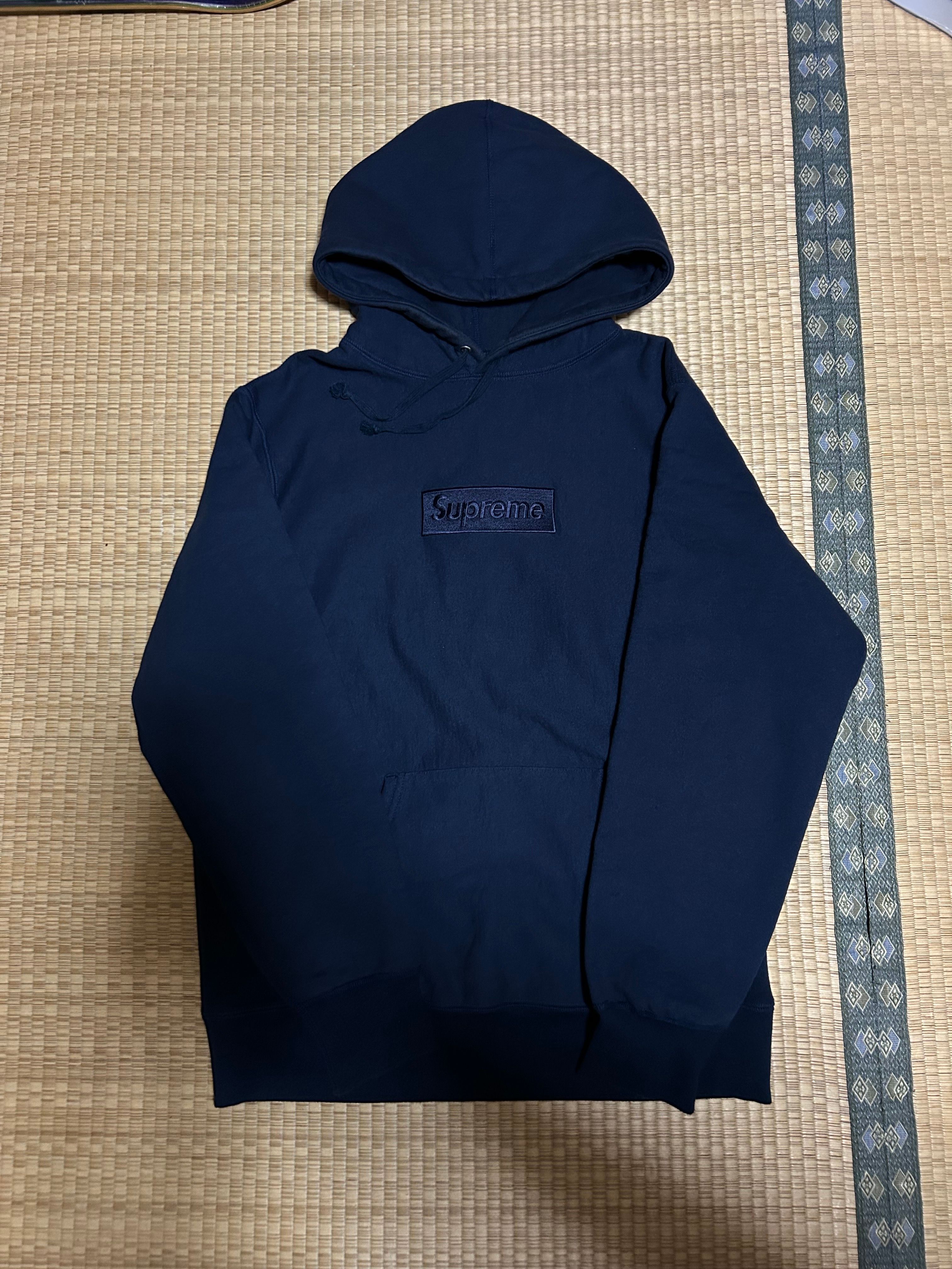 Supreme Box Logo Hooded Sweatshirt "Navy" (14FW)