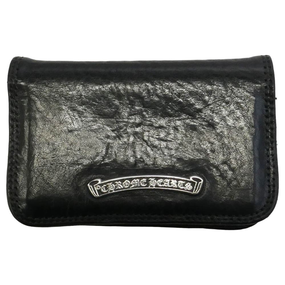 D (傷や汚れあり)】CHROME HEARTS クロムハーツ（原本無） CARD CASE