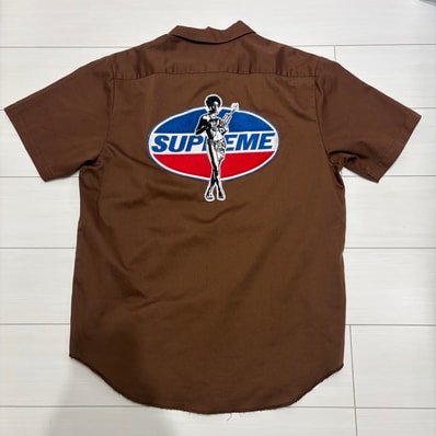 Supreme x HYSTERIC GLAMOUR S/S Work Shirt "Brown"