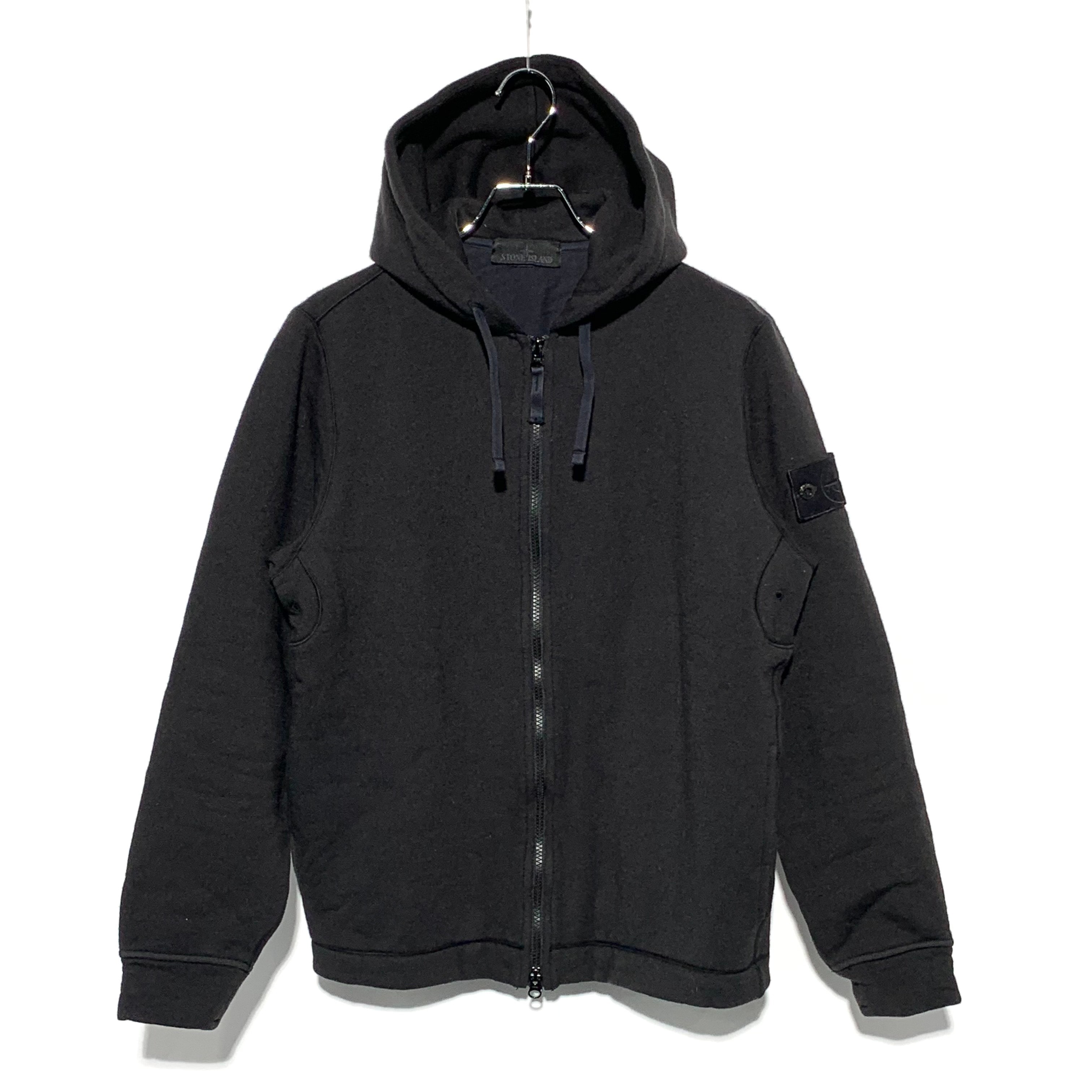 Stone Island 632F3 Ghost Piece Full Zip Hooded Sweatshirt - 23FW "Black"