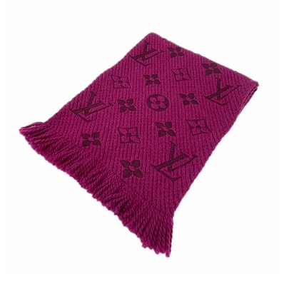 LOUIS VUITTON ルイ・ヴィトン エシャルプ マフラー
ウール シルク パープル レディース
【中古】