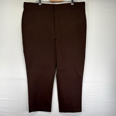 古着 80's/80年代 ヴィンテージ ディッキーズ Dickies USA製 パンツ 大きいサイズ チビタグ チノ W44 L30 ブラウン系 メンズ