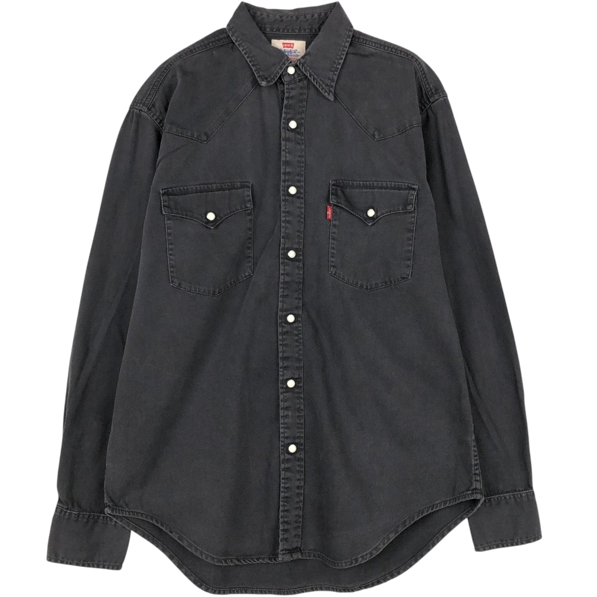 古着 90年代 リーバイス Levi's 60555-0565 長袖 デニムウエスタンシャツ メンズM相当/eaa672689