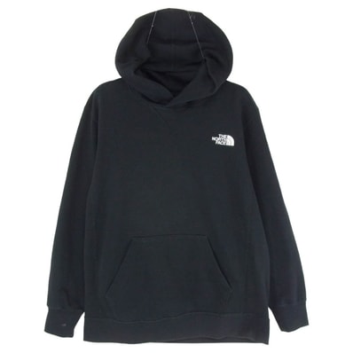 THE NORTH FACE ノースフェイス パーカー NT11953 SQUARE LOGO HOODIE スクエア ロゴ フーディ スウェット パーカー ブラック系 M【中古】