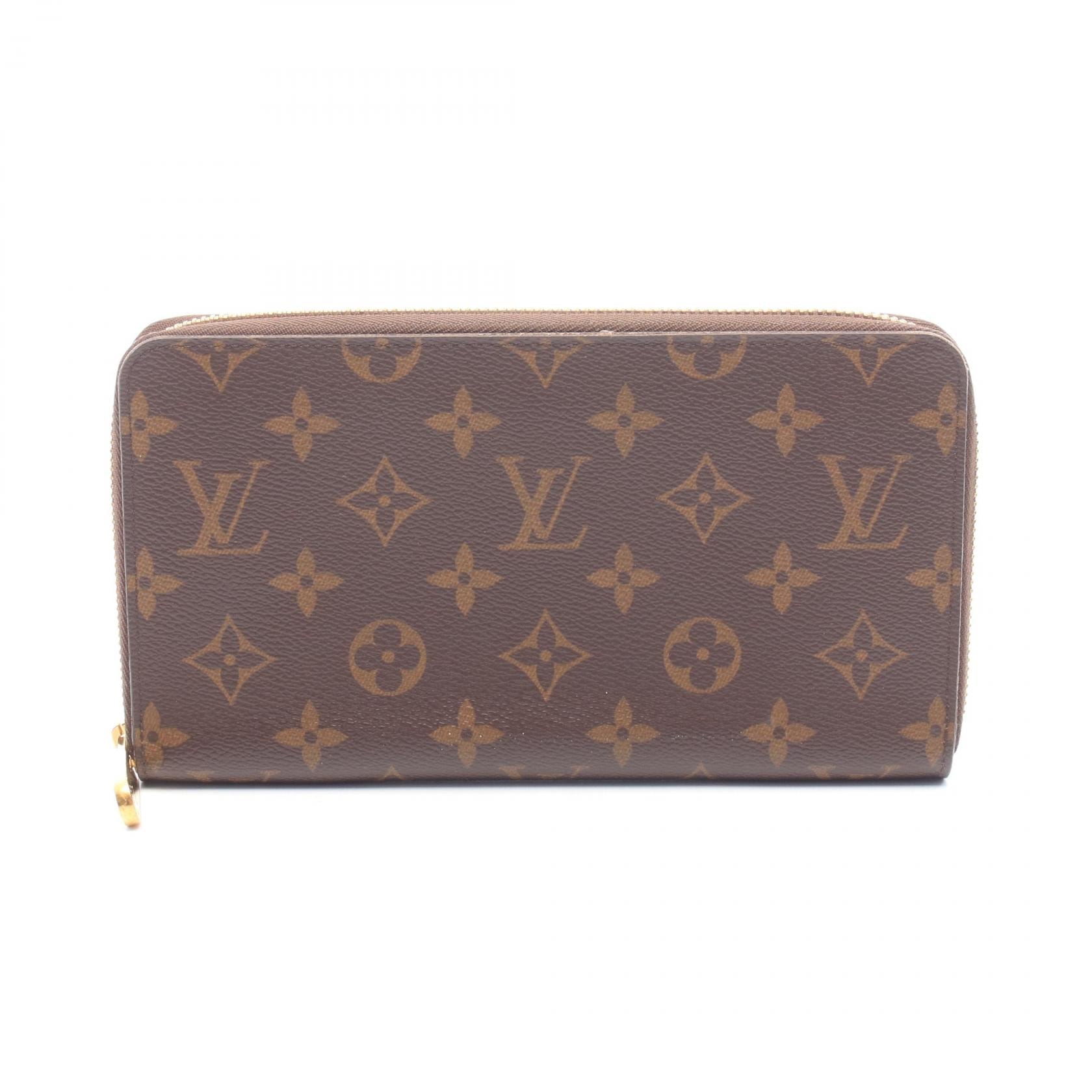 ルイ・ヴィトン LOUIS VUITTON ジッピー オーガナイザー モノグラム ラウンド長財布 財布 PVC メンズ レディース ブラウン系 M62581 【中古】