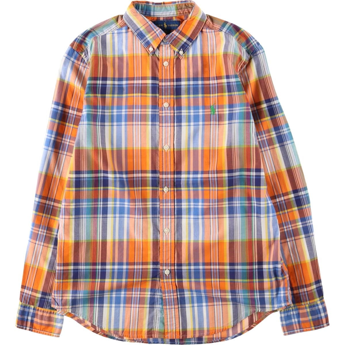 古着 ラルフローレン Ralph Lauren 長袖 ボタンダウンチェックシャツ レディースM相当/eaa652780