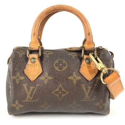 ルイヴィトン LOUIS VUITTON ミニ・スピーディ ミニスピーディ M41534 モノグラム カバン 2WAYバッグ ポシェット ハンドバッグ ショルダーバッグ モノグラムキャンバス ブラウン