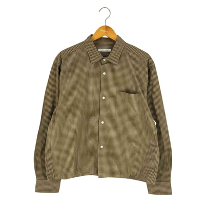 ミニ チェック クロップド 長袖 シャツ “短丈”【1142299038469】