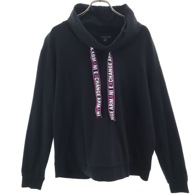 ARMANI EXCHANGE アルマーニエクスチェンジ 長袖 モックネック カットソー L ブラック