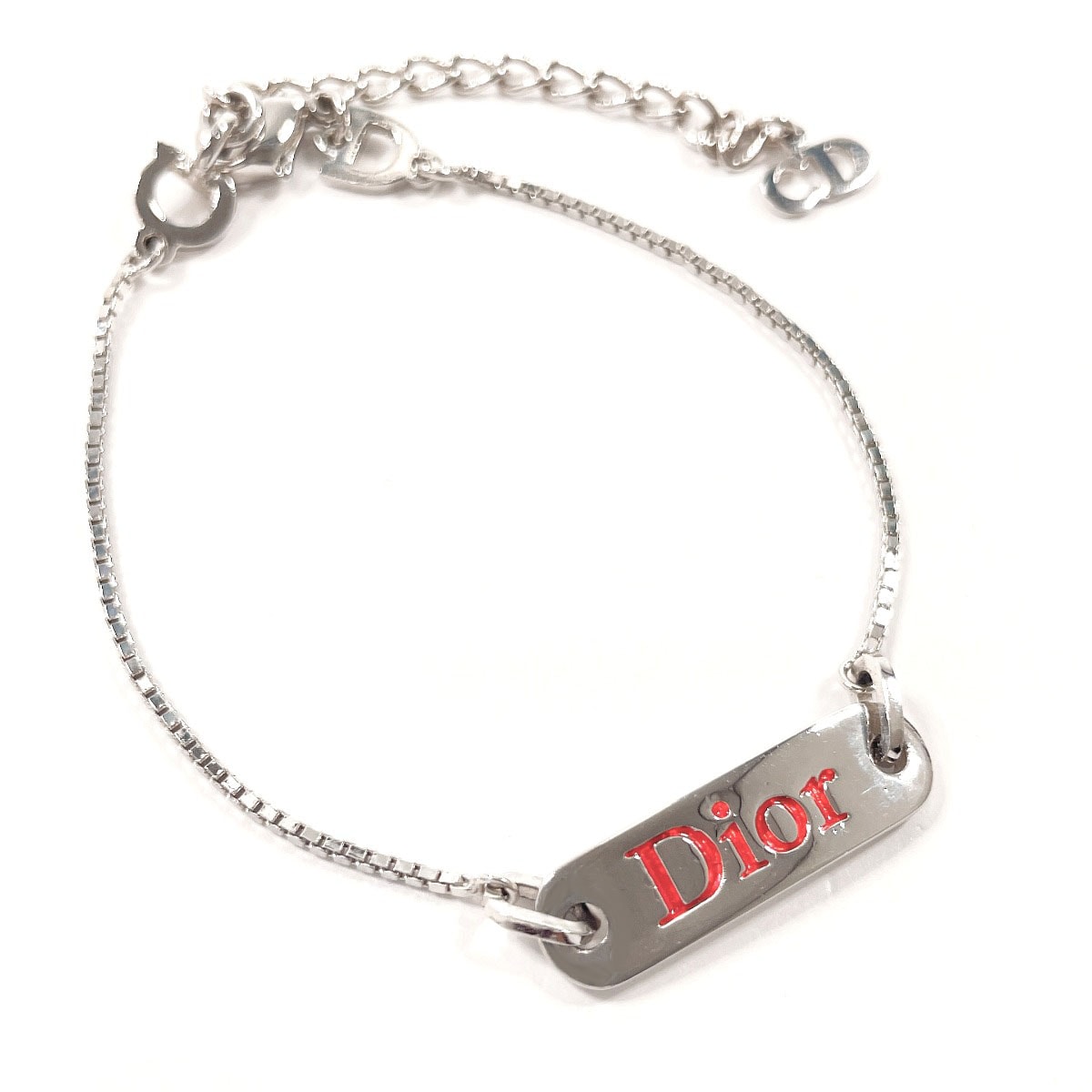 クリスチャンディオール ブレスレット ロゴプレート ヴィンテージ  シ
