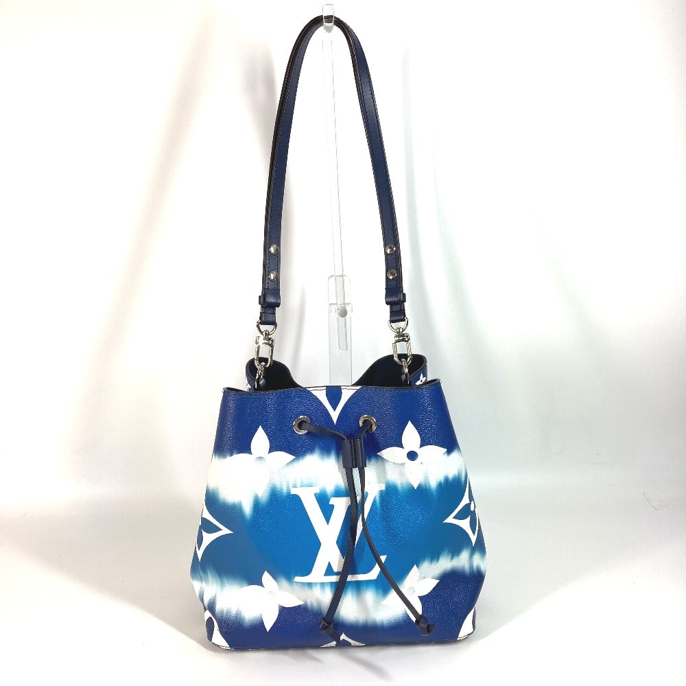 ルイヴィトン LOUIS VUITTON ネオノエ M45126 LVエスカル  カバン 巾着バッグ 肩掛け ショルダーバッグ レザー ブルー