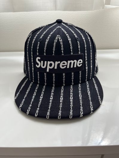 Supreme Text Stripe New Era® "Navy"