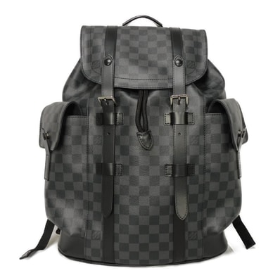 LOUIS VUITTON ルイ・ヴィトン クリストファー MM ロゴ ブラック グレー デイパック ダミエ グラフィット ノワール リュックサック バックパック N41379