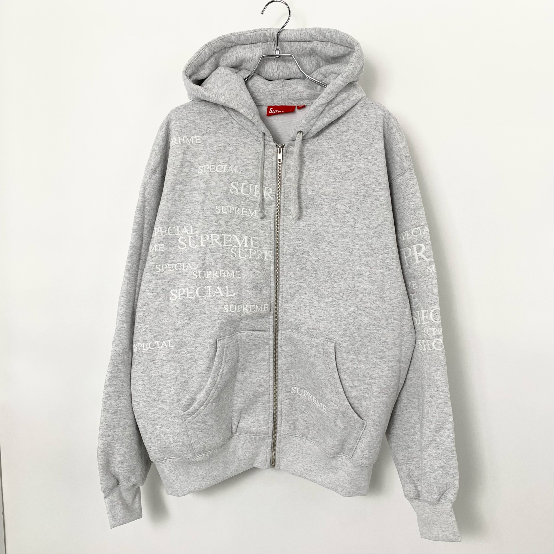 Supreme Special Zip Up Hooded Sweatshirt "Ash Grey"