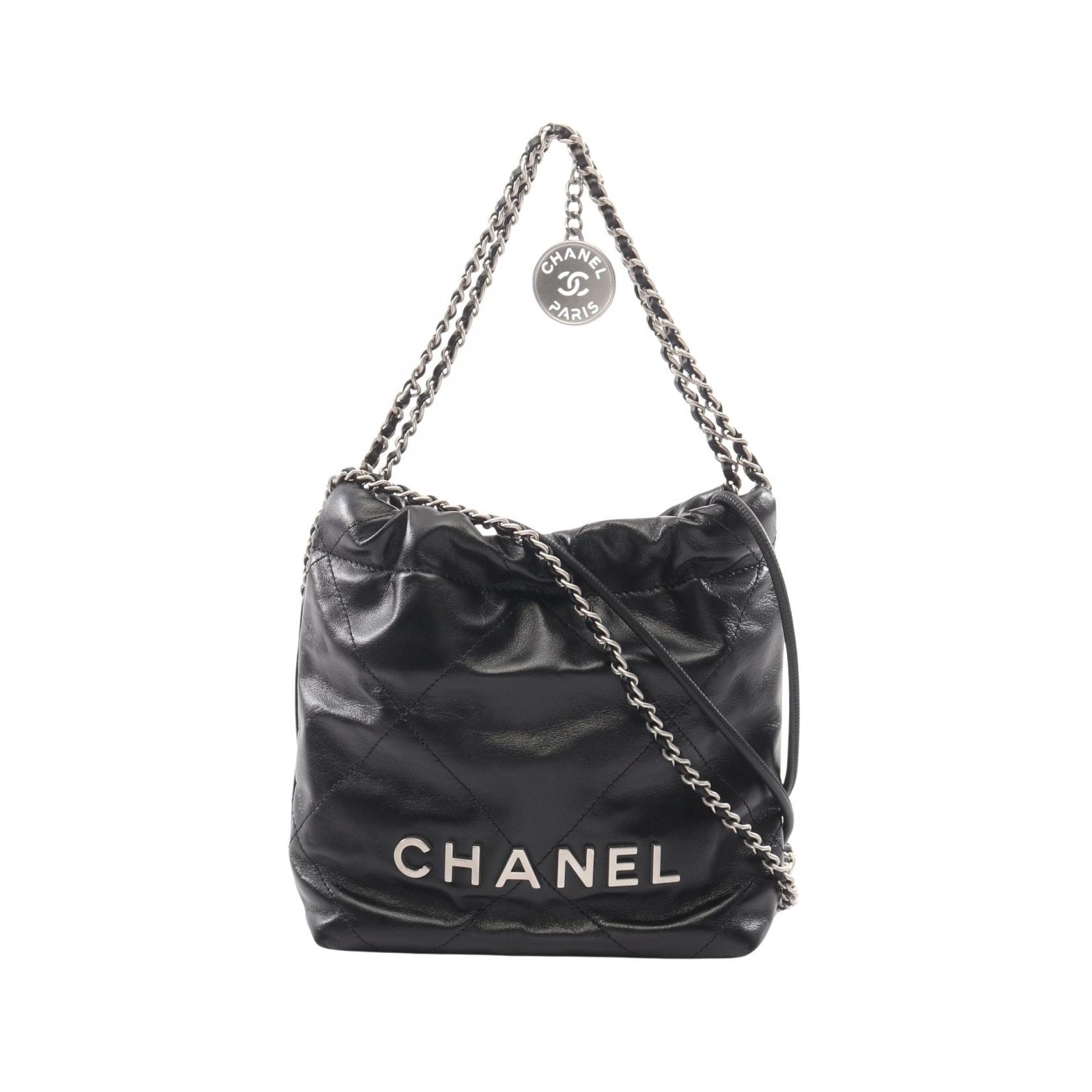 シャネル CHANEL CHANEL 22 ミニ 2WAY ショルダーバッグ バッグ レザー レディース ブラック系 AS3980 【中古】