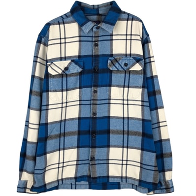 古着 パタゴニア Patagonia ORGANIC COTTON オーガニックコットン 53947FA16 長袖 フランネルチェックシャツ ボックスシャツ メンズM相当/eaa477958