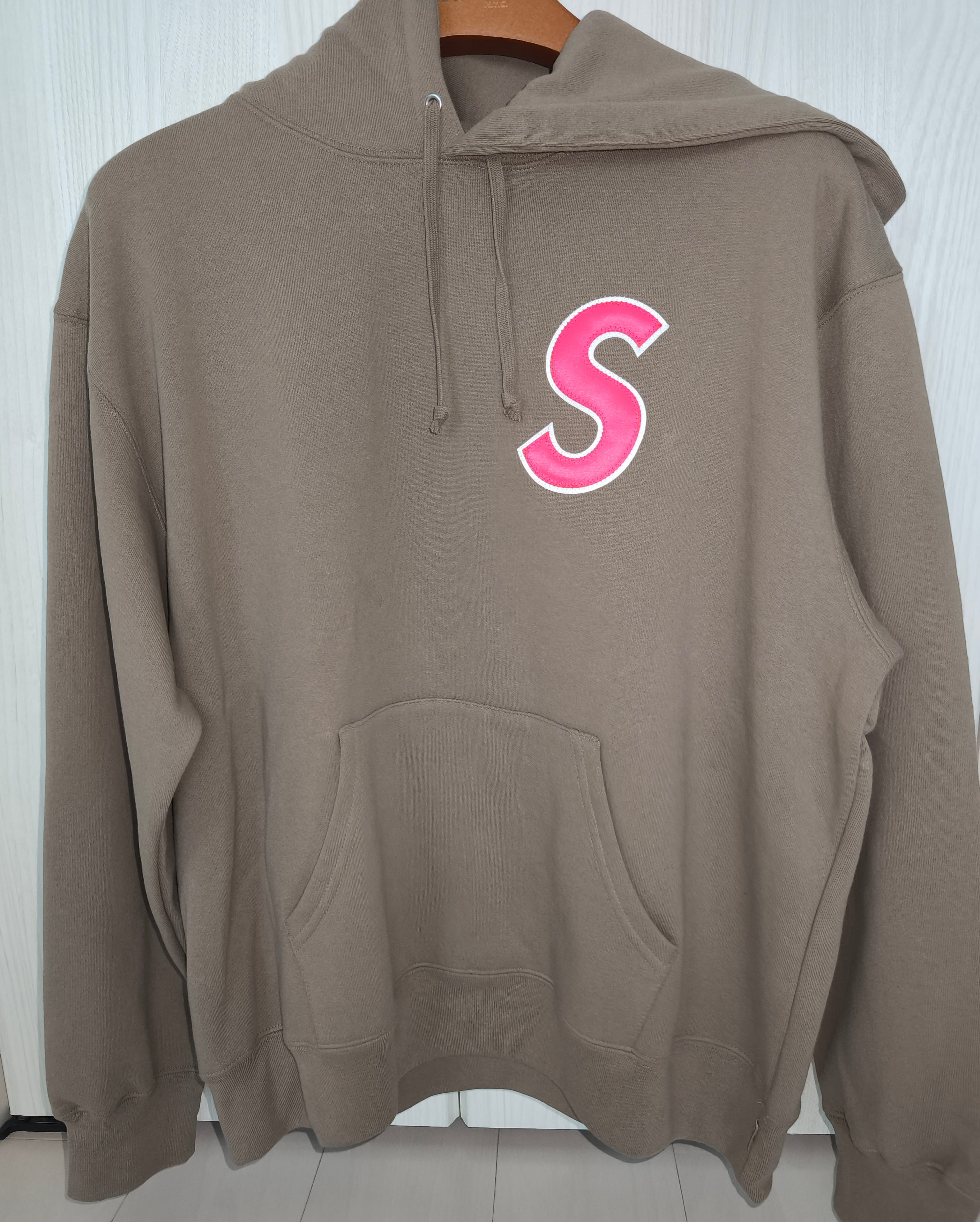 Supreme S Logo Hooded Sweatshirt "Dusty Brown"